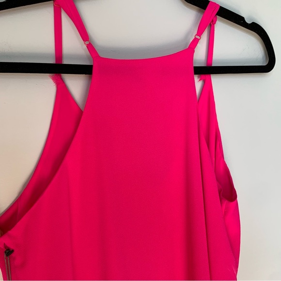 SMALL VINCE CAMUTO TANK DRESS SPAGHETTI STRAP PLEAT PINK KNEELNGTH SUMMER SPLASH - Picture 7 of 9